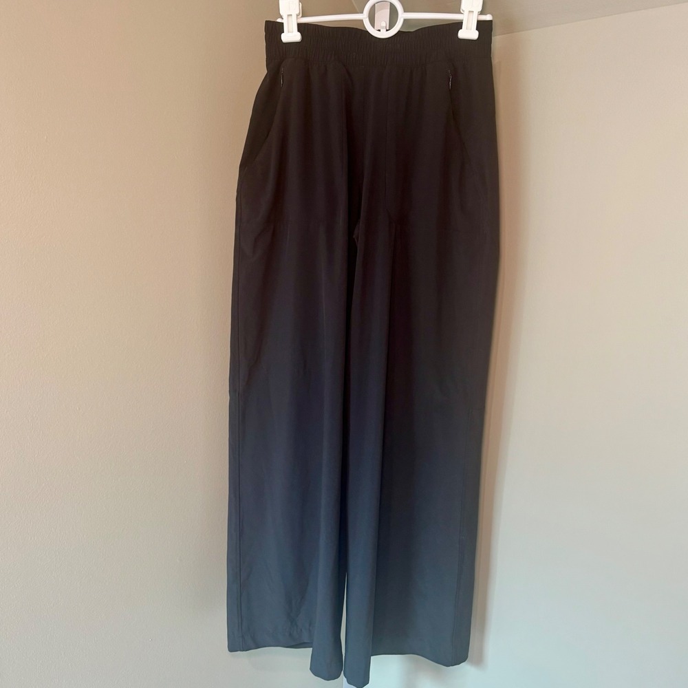 Lululemon Stretch Woven Wide Leg High Rise Pants Black Size 4